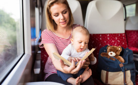 viaggiare treno bambini