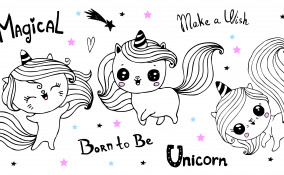 disegni unicorno kawaii da colorare, disegni unicorno da colorare, disegni unicorno