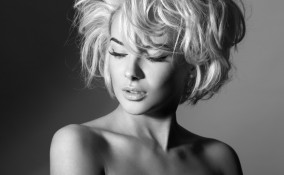 taglio di capelli, viso tipo tondo, hairstyle medio corto