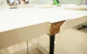 tavolo scollato, tavolo vetro scollato, tavolo legno scollato