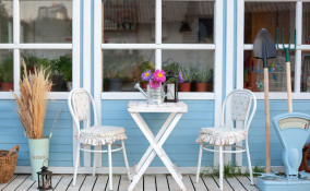 arredamento, veranda, esterni