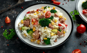 riso, tonno, verdure