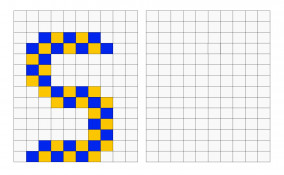 pixel art lettere, schemi pixel art lettere