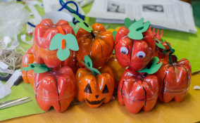 zucche halloween fai da te, zucche finte halloween