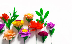 lavoretti carta velina, lavoretti carta, addobbi carta velina