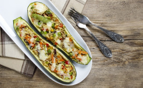 zucchine, verdure, ripieni senza carne
