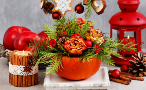 centrotavola natalizio fai da te, centrotavola natale fai da te