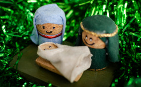 Presepe fai da te in barattolo