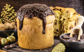 panettone, salsa, cioccolato