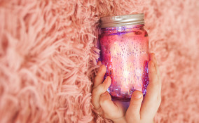 barattoli vetro decorati