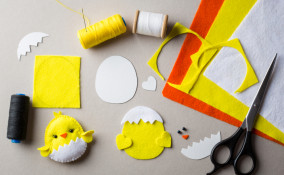 lavoretti pasqua pannolenci, lavoretti pasquali pannolenci, decorazioni pasqua pannolenci