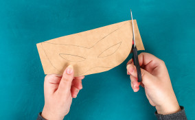 maschere carta crespa