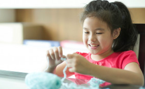 fiore lana facile fai da te