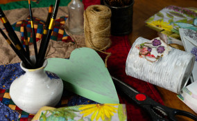 portapenne festa papa, portapenne barattolo, portapenne decoupage