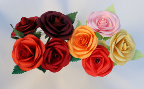 rose carta realistiche