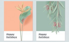 biglietti di auguri, fiori, design floreale