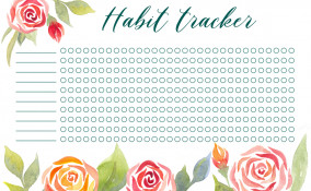 tracker abitudini da stampare gratis, tracker abitudini