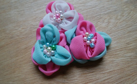 fiore tessuto fai da te