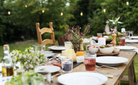 festa, giardino, pulizia