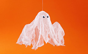 fantasmini halloween fai da te, fantasmini fai da te