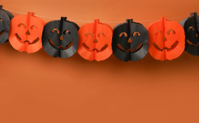decorazioni halloween fai da te, festoni halloween fai da te