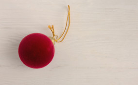 palle natale effetto velluto