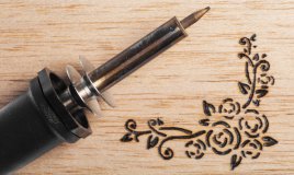 pirografo legno, tecnica pirografia, pirografo