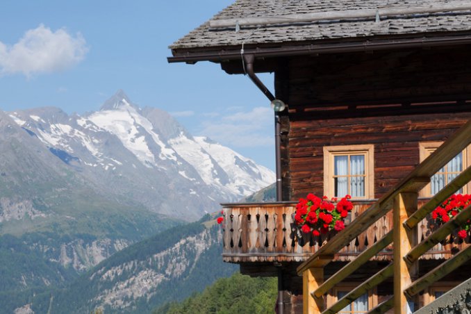 vacanza, rifugio, montagna, monti, donne, donna, caldo