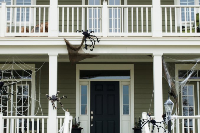 casa allestita per halloween