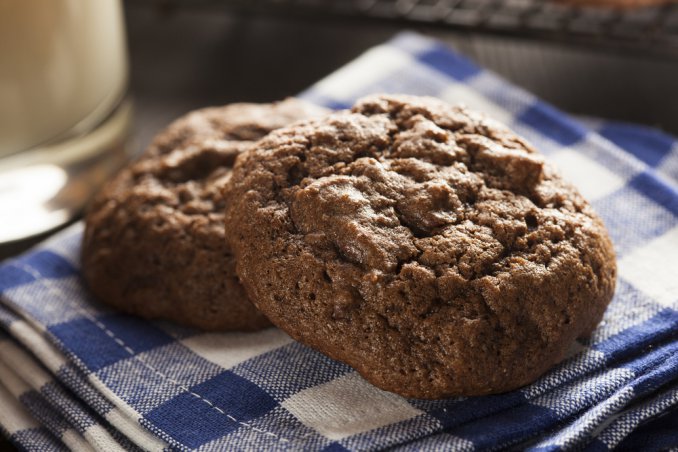 Double chocolate cookies biscotti cioccolato