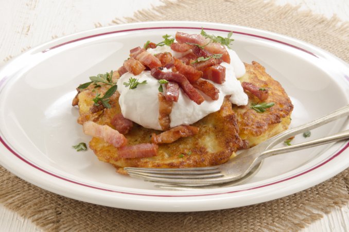 gateau patate wurstel pancetta pomodoro