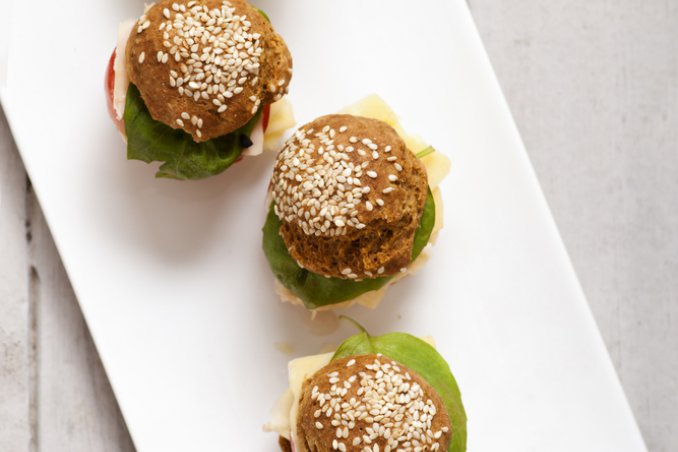 mini burger melanzane antipasto finger food