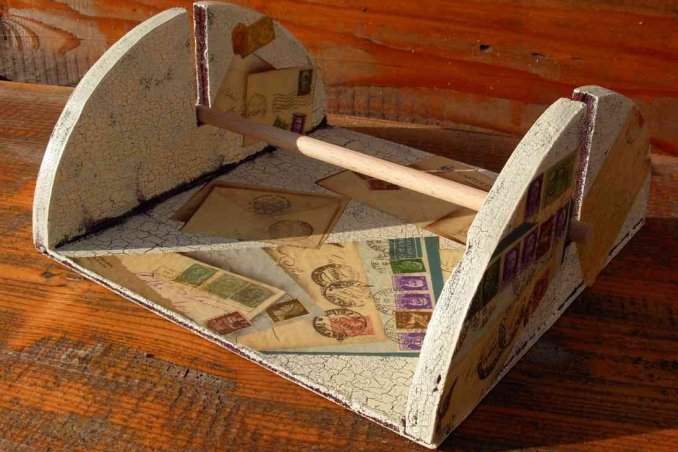 decoupage su legno