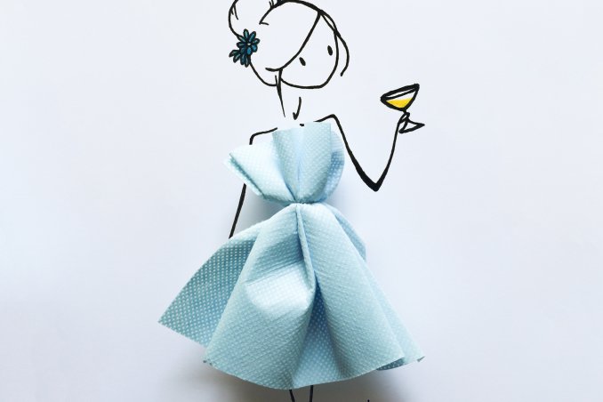 Storie di bianco e virgola: la gonna a righe