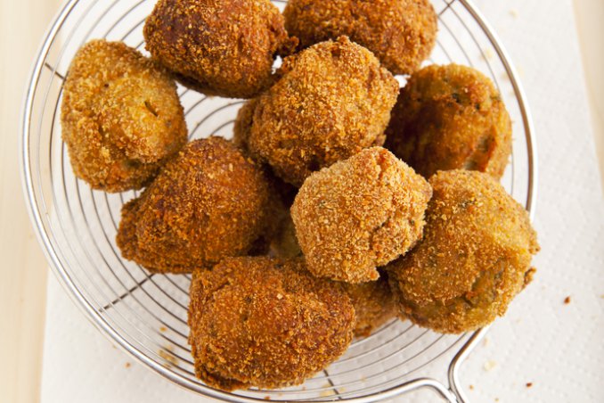 polpette melanzane fritte ricotta
