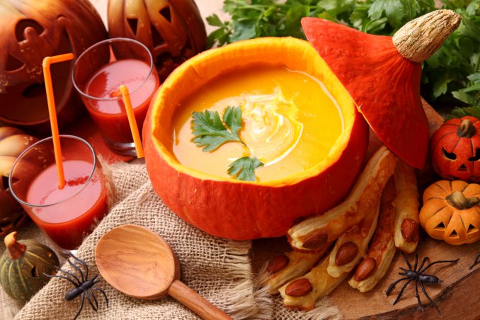 zuppa vellutata zucca halloween