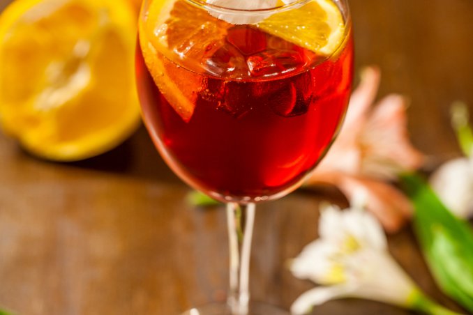 Spritz cocktail aperol campari select