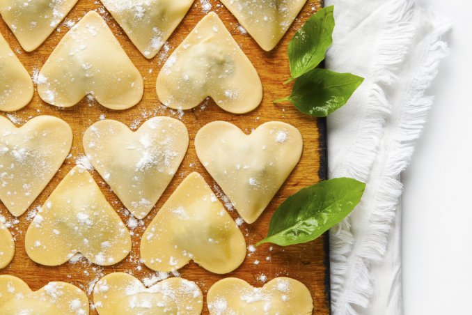 ravioli pasta cuoricini di san valentino