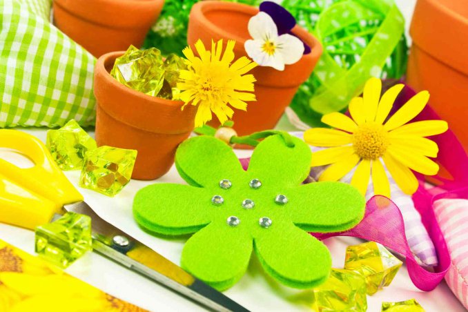 fiori di stoffa fai da te semplici