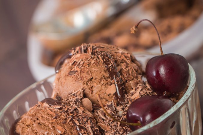 Semifreddo alla nutella e ciliegie