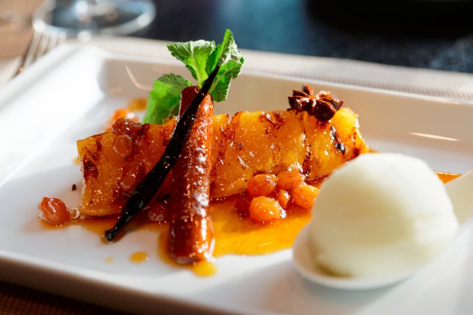 Ananas arrosto alle spezie 