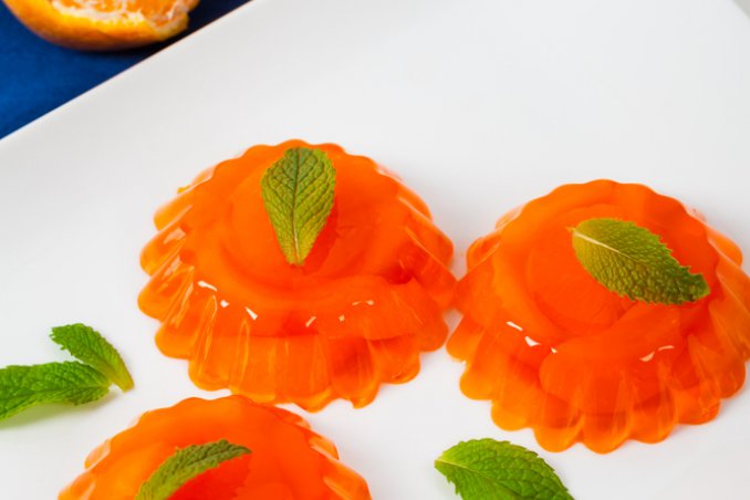 Aspic di arancia e mandarino