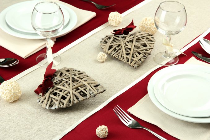 san valentino, mise en place, tavola