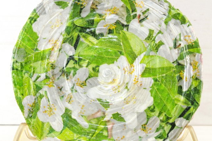 decoupage piatti ceramica, decoupage ceramica tecnica