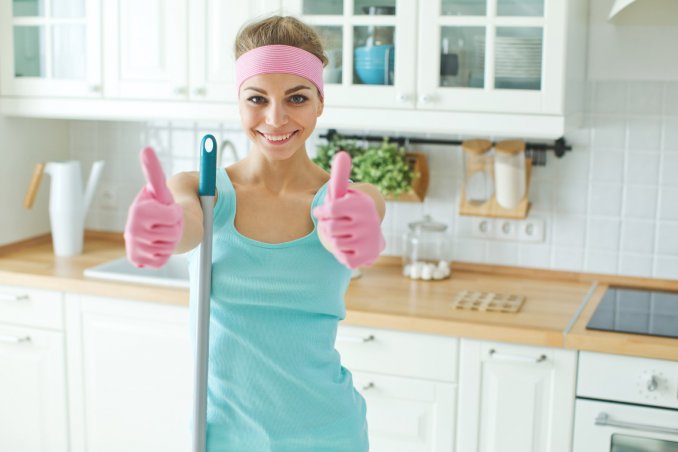 lavori domestici, autunno, pulire casa