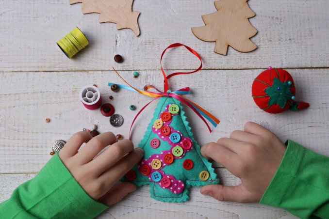 decorazioni di Natale, fai da te, bambini
