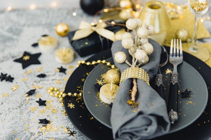 Natale, decorare tavola, decorazioni raffinate