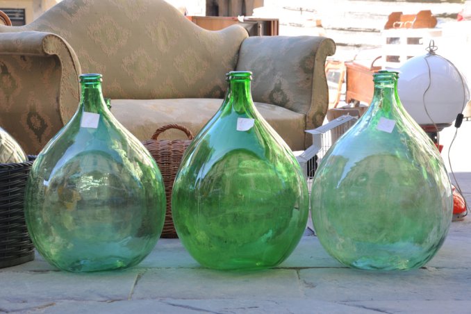 decoupage damigiana vetro, decorare damigiana vetro