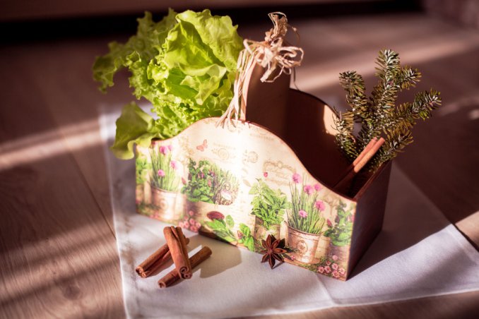 centrotavola primavera, centrotavola decoupage