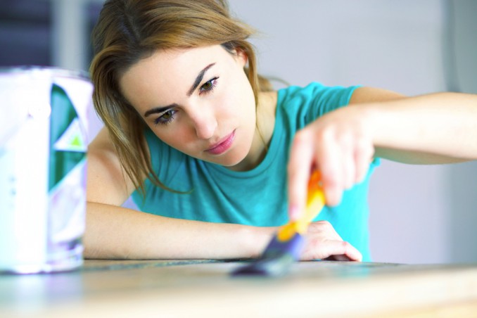 decoupage su legno laccato, decoupage mobili